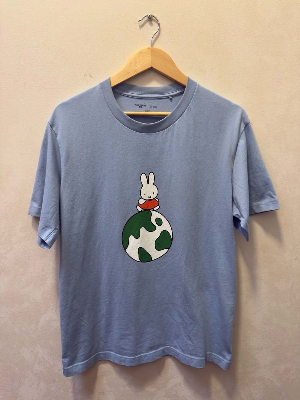 Uniqlo x Miffy Peace for All Graphic T-Shirt Blue Medium